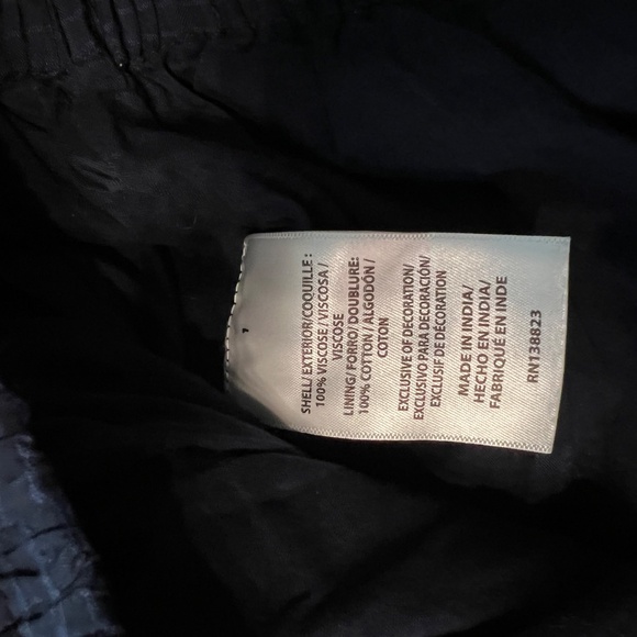 Idyllwind navy blue peasant blouse NWT - Picture 8 of 10